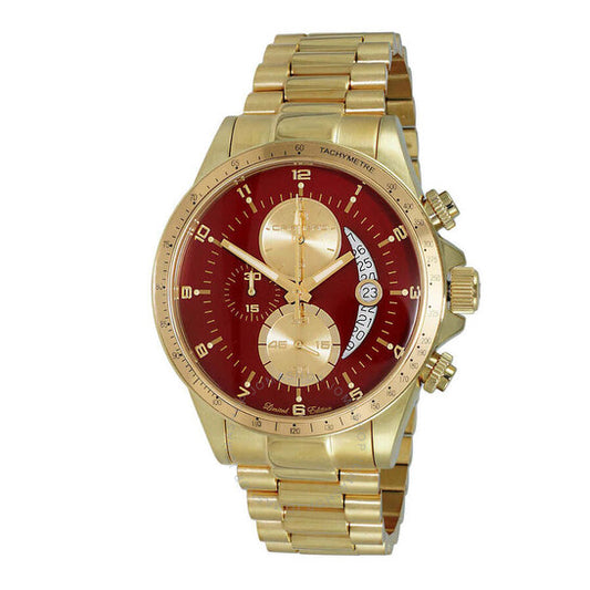 Torino Carrero, Winner Circle Chronograph Quartz Red Dial Men's Watch