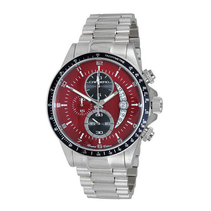 Torino Carrero, Winner Circle Chronograph Quartz Red Dial Men's Watch