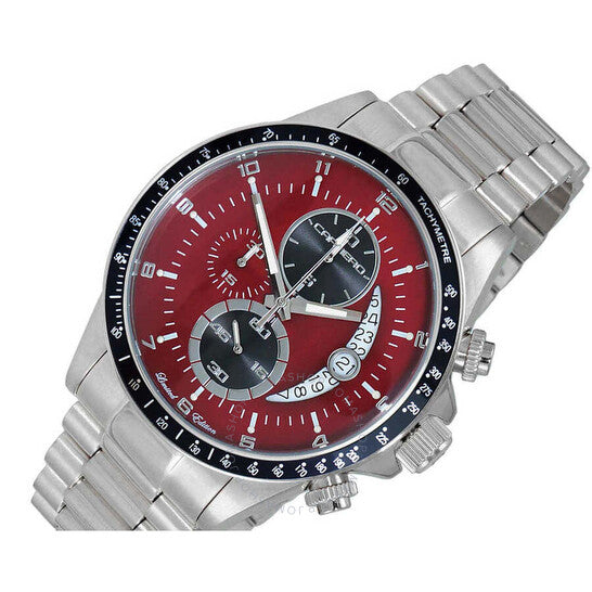 Torino Carrero, Winner Circle Chronograph Quartz Red Dial Men's Watch
