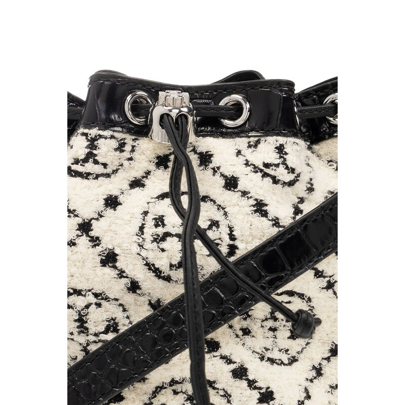 Boucle Monogram Drawstring Bucket Bag