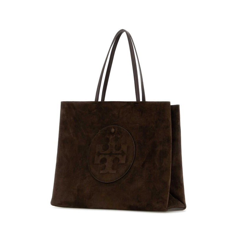 Brown Suede Ella Shopping Bag