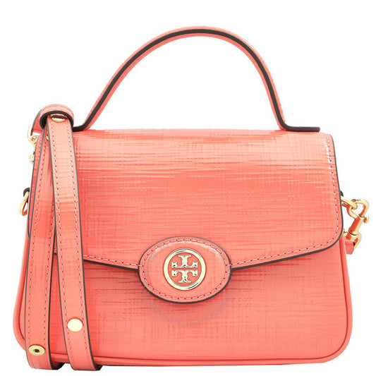 Tory Burch, Coral Crush Robinson Small Top-Handle Bag