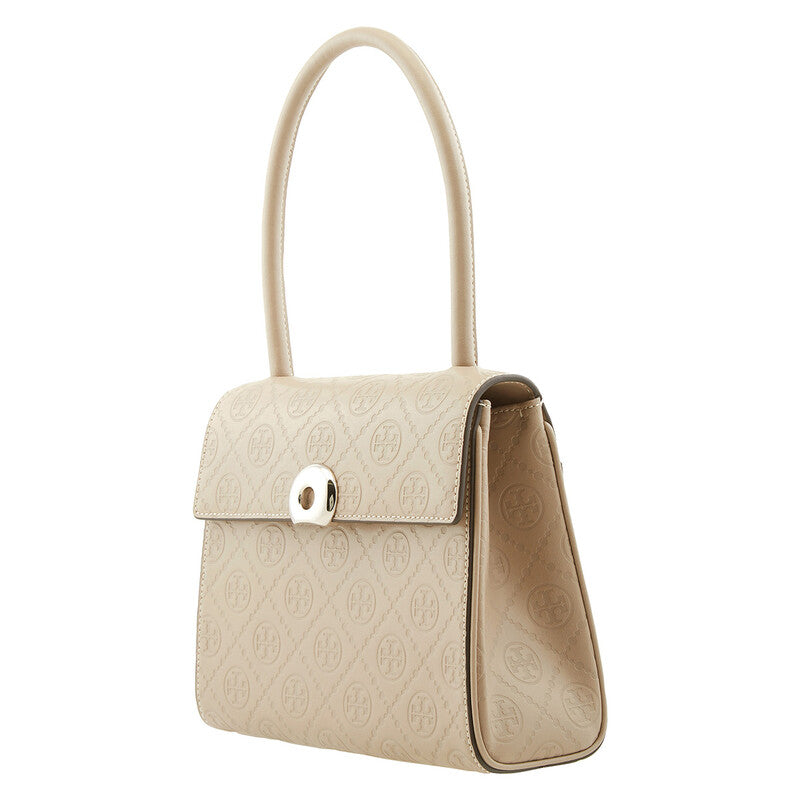 T Monogram Leather Small Deville Bag
