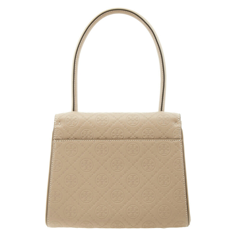 T Monogram Leather Small Deville Bag