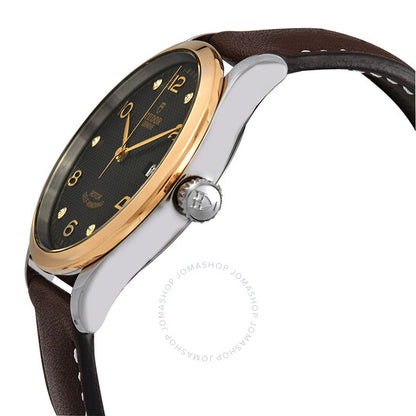 ساعة تيودور، 1926 أوتوماتيكية للرجال بمينا أسود مرصعة بالألماس