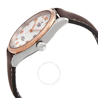 ساعة تيودور، 1926 أوتوماتيكية للرجال بمينا فضي مرصعة بالألماس