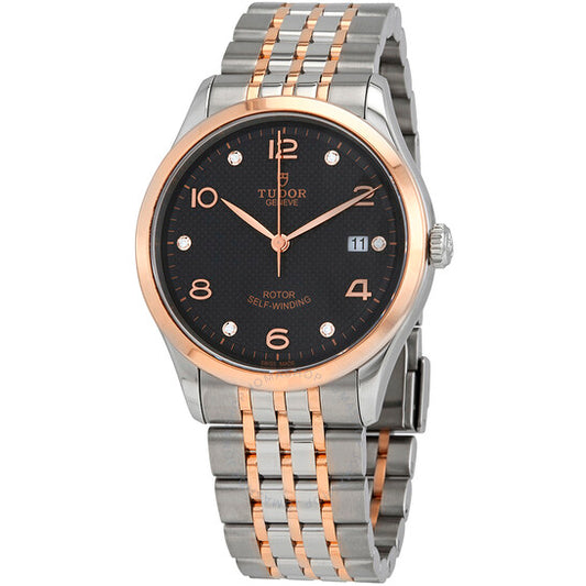 ساعة تيودور، 1926، أوتوماتيكية، بقرص أسود من الماس، مقاس 39 مم، للرجال