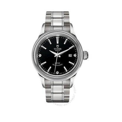 Tudor, Automatic Black Dial with Diamond Dial Ladies Watch