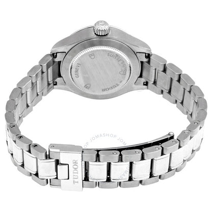 ساعة تيودور أوتوماتيكية نسائية بمينا ألماس بورجوندي