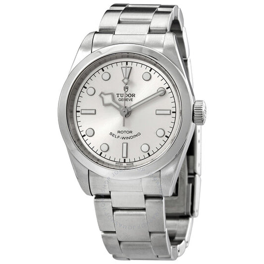 ساعة تيودور بلاك باي 32 أوتوماتيكية للسيدات بمينا فضي