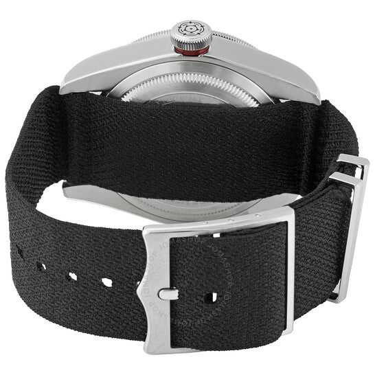 ساعة تيودور بلاك باي الأوتوماتيكية للرجال بمينا أسود