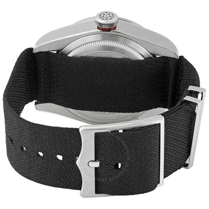 ساعة تيودور بلاك باي الأوتوماتيكية للرجال بمينا أسود