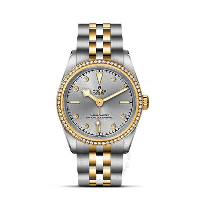 Tudor, Black Bay Automatic Diamond Silver Dial Ladies Watch