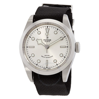 ساعة تيودور بلاك باي الأوتوماتيكية للرجال بمينا فضي