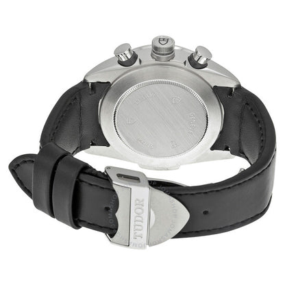 Tudor, Fastrider Black Dial Chronograph Black Leather Men's Watch