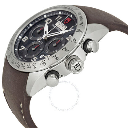 Tudor, Fastrider Black Dial Chronograph Brown Leather Men's Watch
