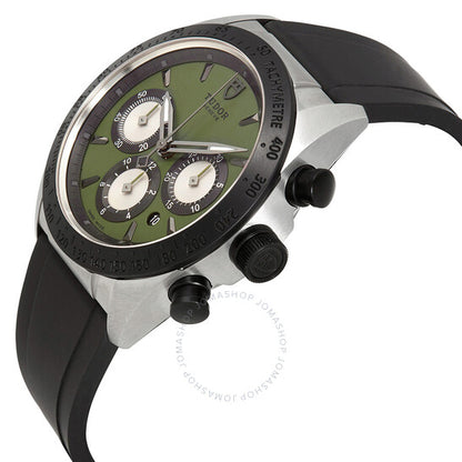 Tudor, Fastrider Chrono Green Dial Black Rubber Men's Watch