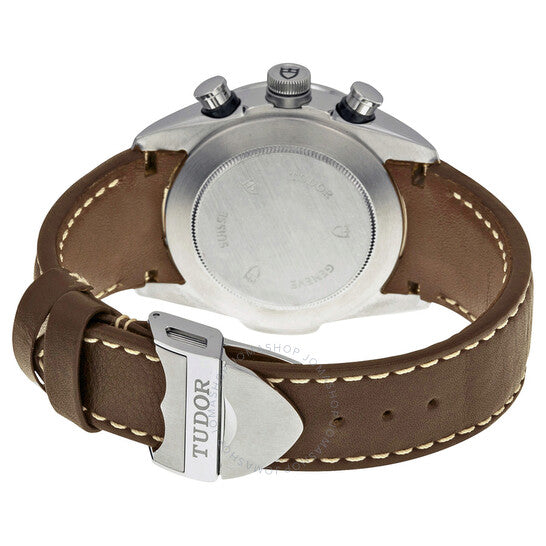 Tudor, Fastrider White Dial Chronograph Brown Leather Men's Watch