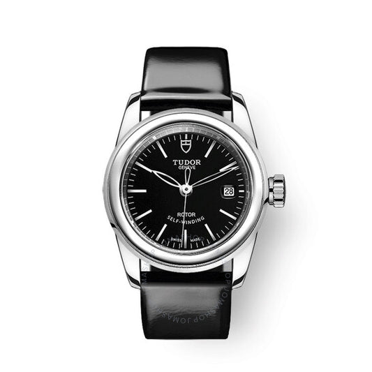 ساعة تيودور غلامور ديت أوتوماتيكية للسيدات بمينا أسود
