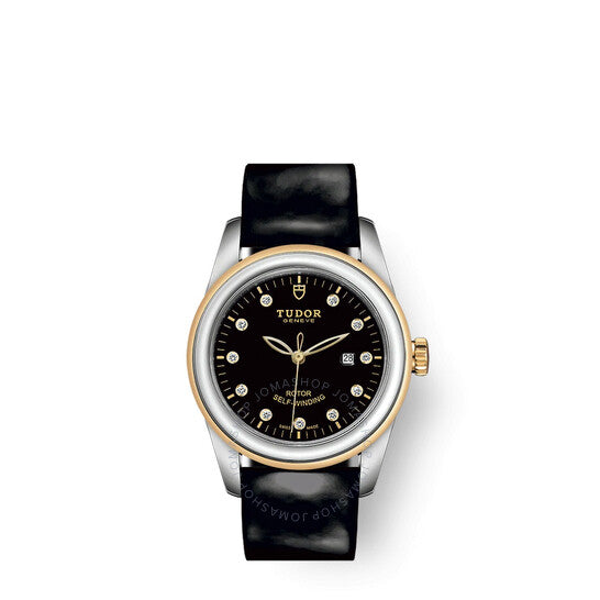 Tudor, Glamour Date Automatic Diamond Black Dial Ladies Watch