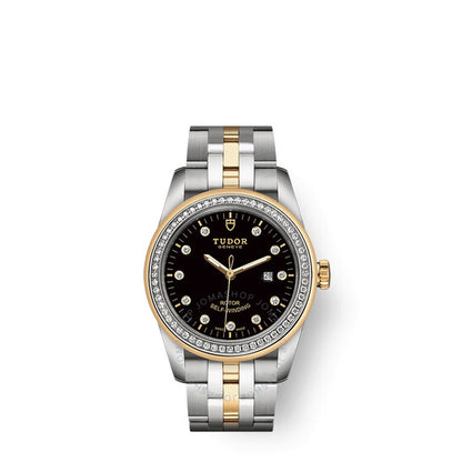 Tudor, Glamour Date Automatic Diamond Black Dial Ladies Watch