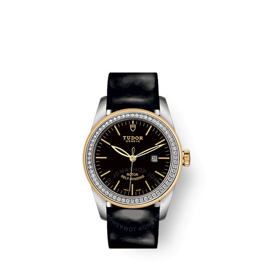 Tudor, Glamour Date Automatic Diamond Black Dial Ladies Watch