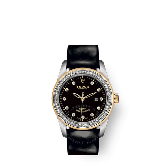 Tudor, Glamour Date Automatic Diamond Black Dial Ladies Watch