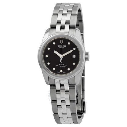 Tudor, Glamour Date Automatic Diamond Black Dial Ladies Watch