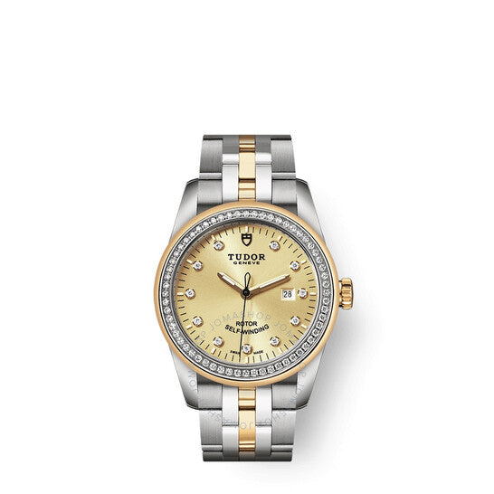 Tudor, Glamour Date Automatic Diamond Champagne Dial Ladies Watch