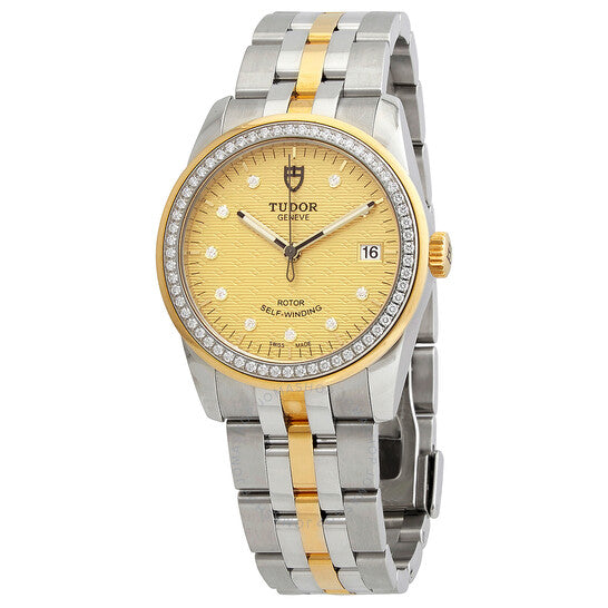 Tudor, Glamour Date Automatic Diamond Champagne Dial Ladies Watch