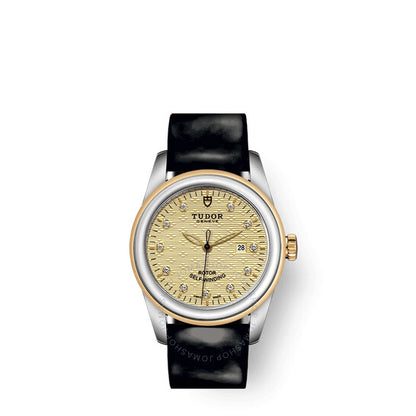 ساعة تيودور غلامور ديت أوتوماتيكية مرصعة بالألماس للسيدات