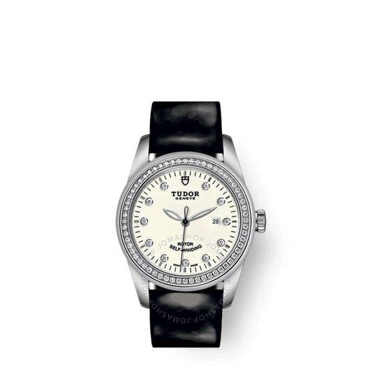 ساعة تيودور غلامور ديت أوتوماتيكية مرصعة بالألماس للسيدات