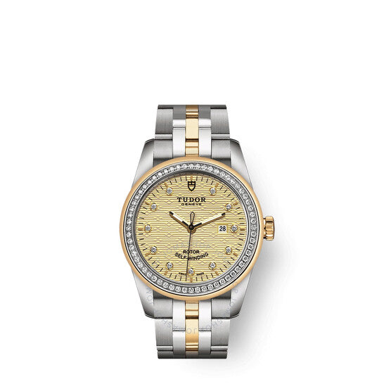 ساعة تيودور غلامور ديت أوتوماتيكية مرصعة بالألماس للسيدات