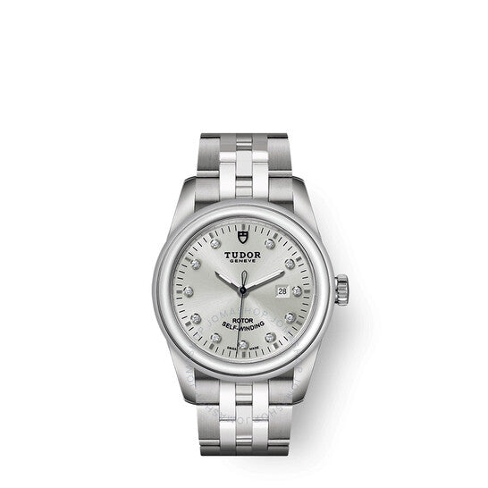 Tudor, Glamour Date Automatic Diamond Silver Dial Ladies Watch