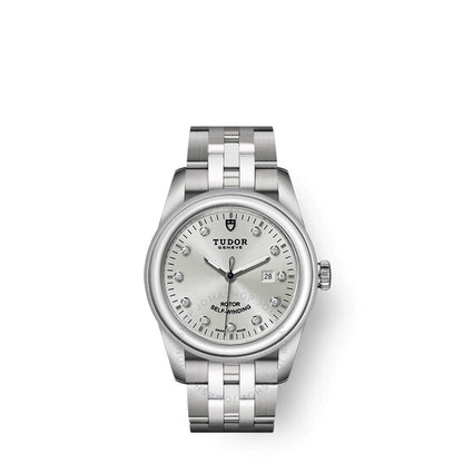 Tudor, Glamour Date Automatic Diamond Silver Dial Ladies Watch