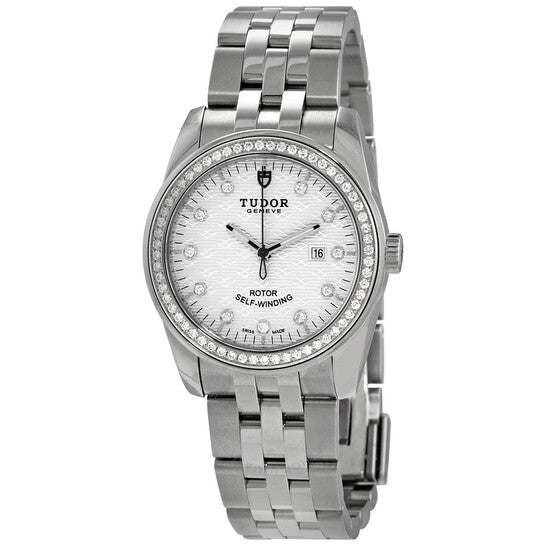 Tudor, Glamour Date Automatic Diamond Silver Dial Ladies Watch