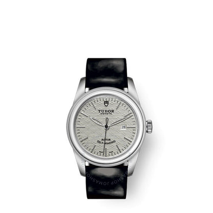 ساعة تيودور غلامور ديت أوتوماتيكية للسيدات بمينا فضي