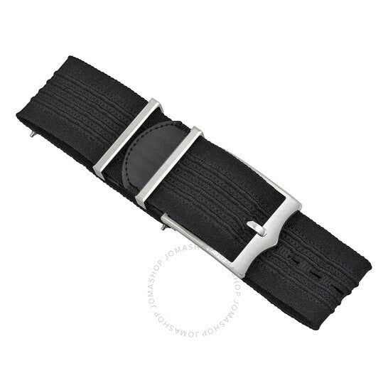 ساعة تيودور غلامور الميكانيكية بمينا أسود وجلد أسود