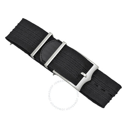 ساعة تيودور غلامور الميكانيكية بمينا أسود وجلد أسود