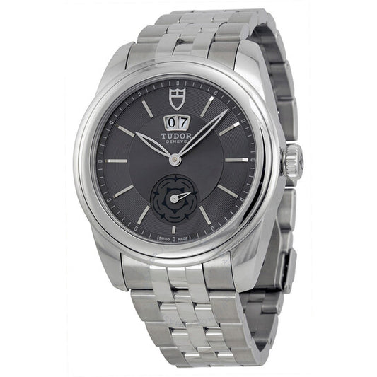 ساعة تيودور غلامور الميكانيكية ذات الميناء الرمادي والفولاذ المقاوم للصدأ