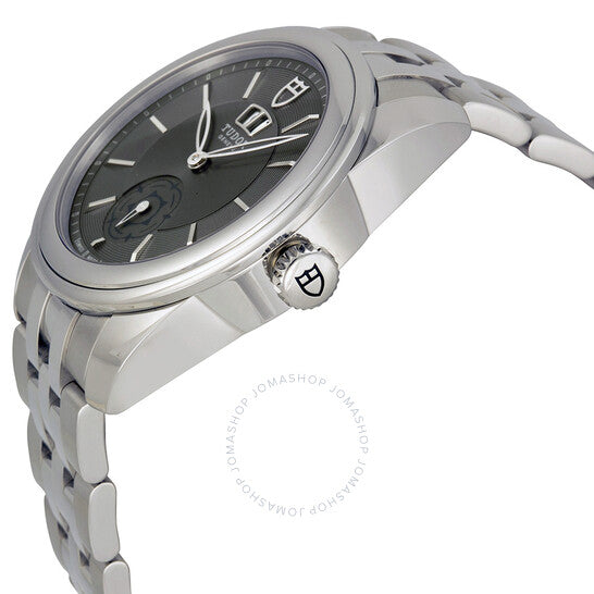 ساعة تيودور غلامور الميكانيكية ذات الميناء الرمادي والفولاذ المقاوم للصدأ