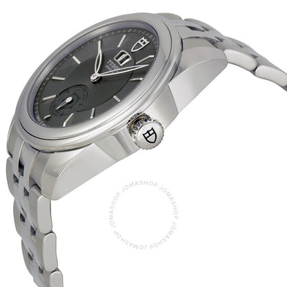 ساعة تيودور غلامور الميكانيكية ذات الميناء الرمادي والفولاذ المقاوم للصدأ