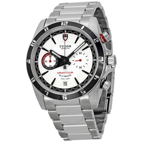 ساعة تيودور جرانتور فلاي باك للرجال بمينا أبيض 20550N-WSS