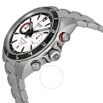 ساعة تيودور جرانتور فلاي باك للرجال بمينا أبيض 20550N-WSS