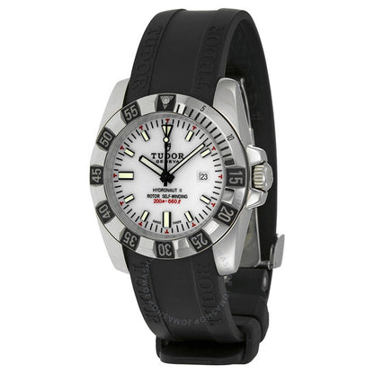 Tudor, Hydronaut II White Dial Black Rubber Ladies Watch