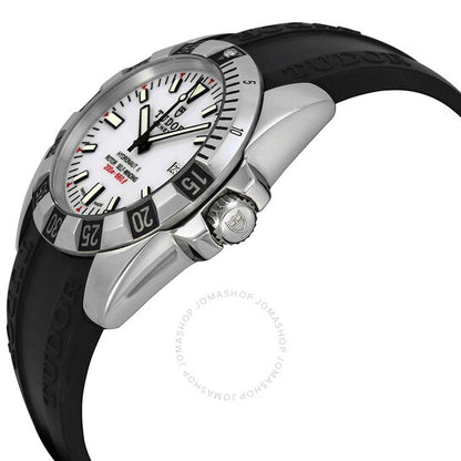 Tudor, Hydronaut II White Dial Black Rubber Ladies Watch