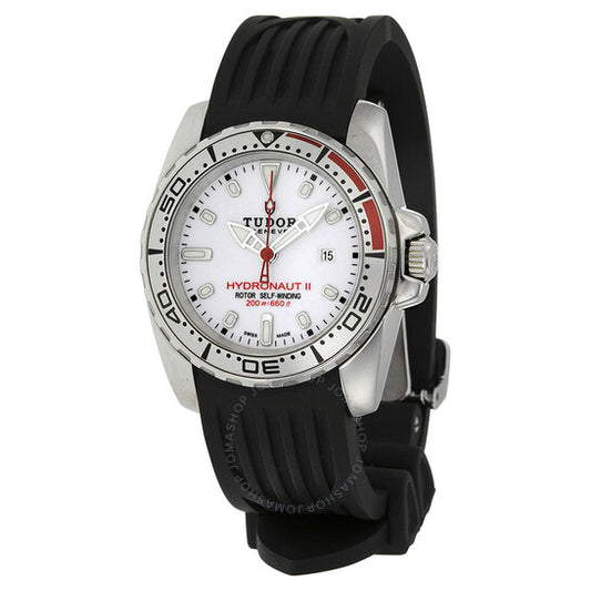 Tudor, Hydronaut II White Dial Black Rubber Ladies Watch -WSBKRS