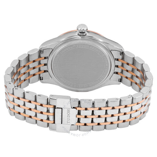 ساعة تيودور أوتوماتيكية للسيدات بمينا أبيض مرصعة بالألماس طراز M91551-0011