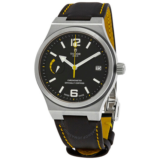 ساعة تيودور نورث فلاج أوتوماتيكية للرجال بقطر 41 مم ومينا أسود 91210N-0002