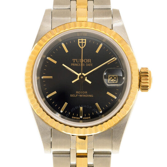 ساعة تيودور برينسيس ديت أوتوماتيكية للسيدات بمينا أسود